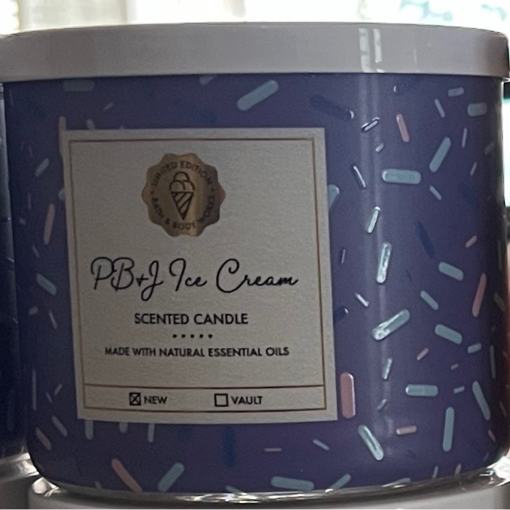 LIMITED EDITION Peanut Butter & Jelly ice cream collection BBW candle